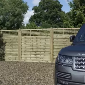 Image of Rowlinson 6x4 Langham Screen 3 Pack - Natural Timber