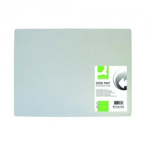 Image of Q-Connect PP Desk Mat With Non-Slip Surface 40X53 Clear KF26792