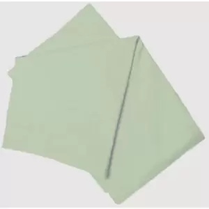 Image of Belledorm - 200 Thread Count Cotton Percale Flat Sheet (Double) (Mint) - Mint