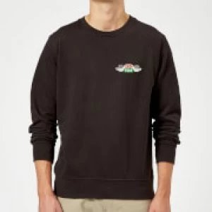 Image of Friends Central Perk Coffee Cups Sweatshirt - Black - M