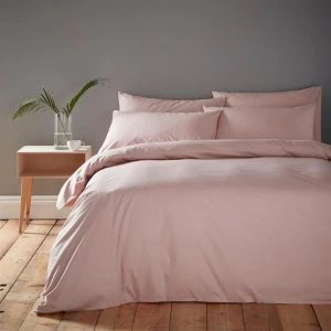 Image of Linea Cotton Rich Fitted Sheet - Blush