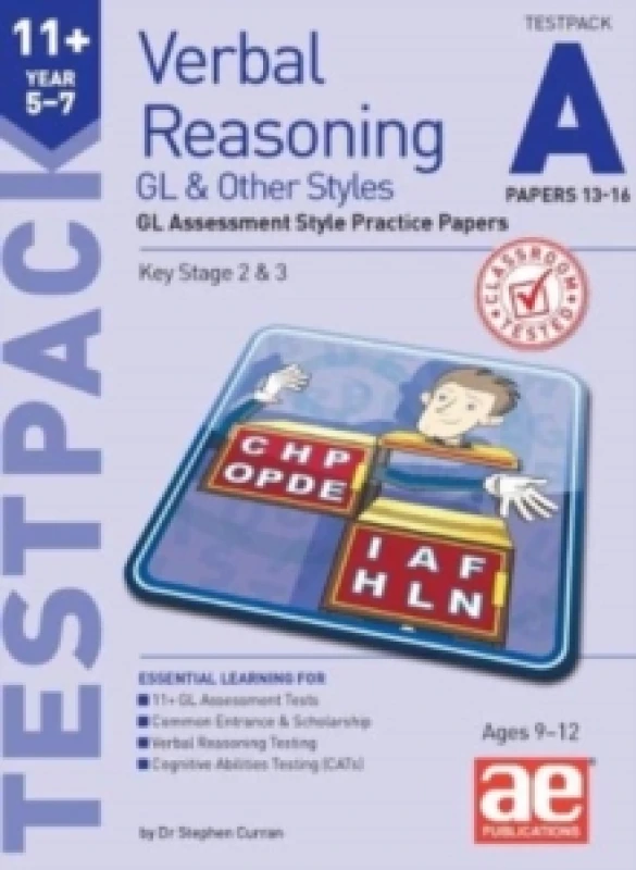 Image of 11+ Verbal Reasoning Year 5-7 GL & Other Styles Testpack A Papers 13-16 : GL Assessment Style Practice Papers Multiple-component retail product