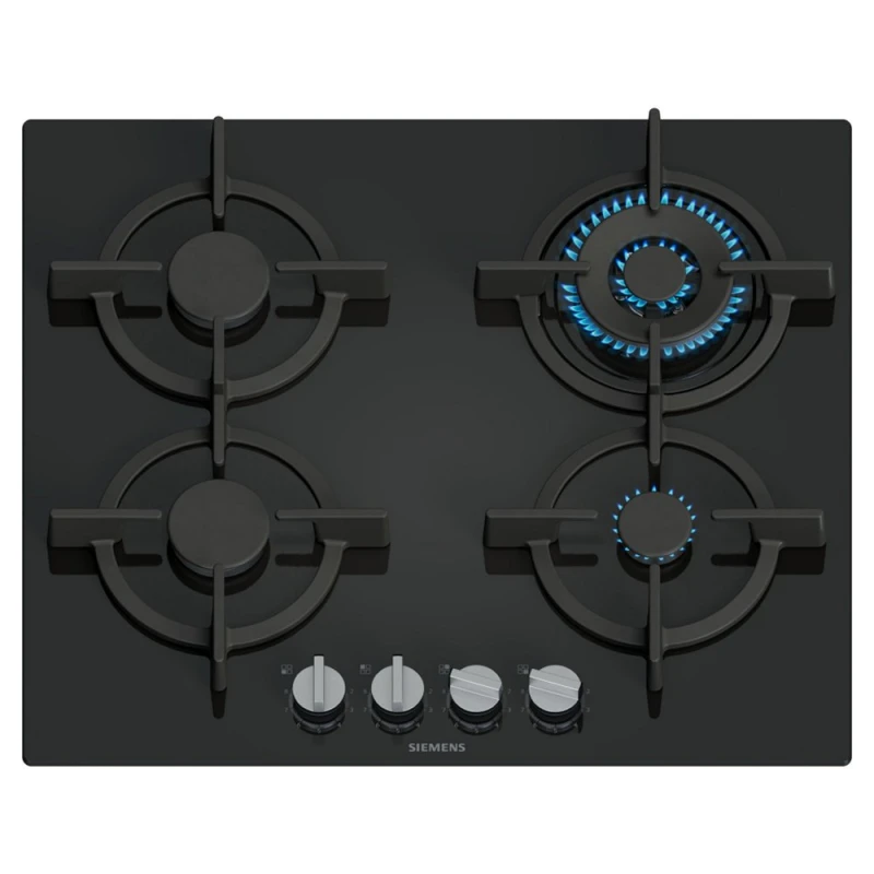 Image of Siemens EP6A6HI10 IQ-500 60cm Frameless Gas On Glass Hob - BLACK EP6A6HI10