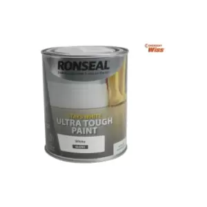 Image of Stays White Ultra Tough Paint Gloss White 750ml - RSLSWUTGP750