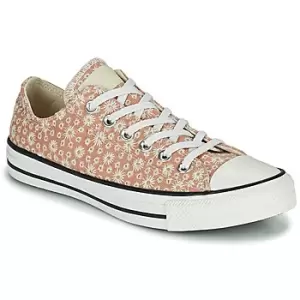 Image of Converse CHUCK TAYLOR ALL STAR CANVAS BRODERIE OX womens Shoes Trainers in Beige