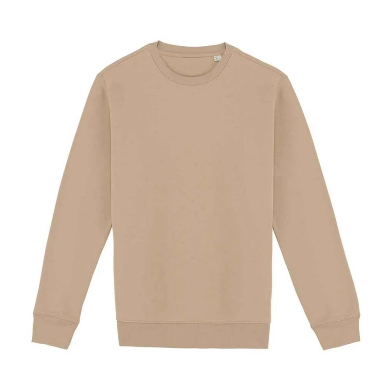 Image of Native Spirit Mens Crew Neck Sweatshirt in Medium Beige Size: XS Medium Beige Male XS