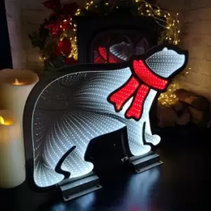 Image of 60cm LED Infinity Light Polar Bear
