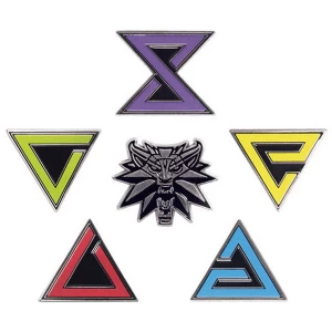 Image of Witcher 3 Wild Hunt Pin Badges 6-Pack