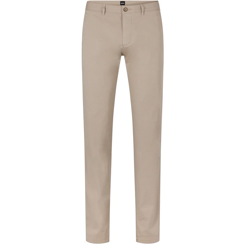 Image of Boss Mens Slim Fit Trousers Open Beige male 36W L