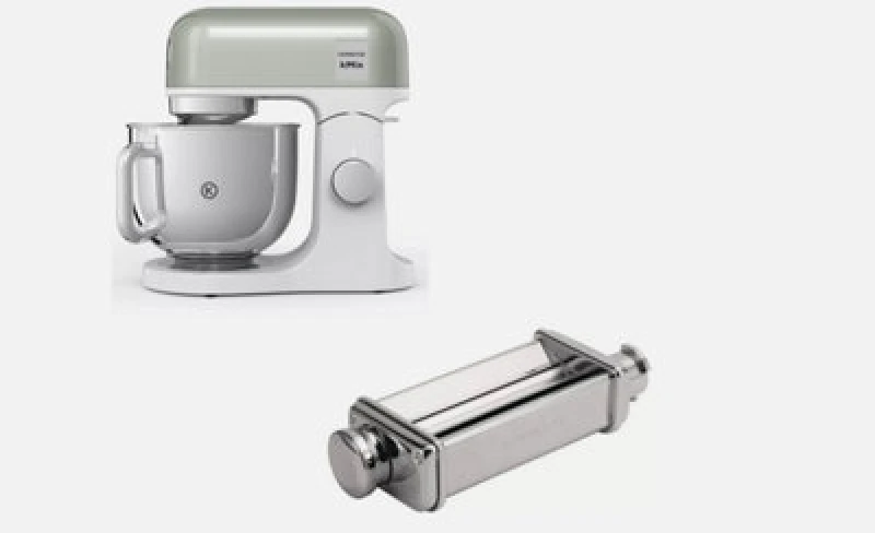 Image of Kenwood 5L Kmix Stand Mixer Green & Lasagne Roller