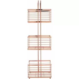 Image of Rose Gold Rectangular Storage Caddy - Premier Housewares