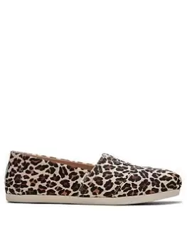 Image of TOMS Toms Alpagata Leopard Print Espadrille - Animal Print, Brown, Size 8, Women