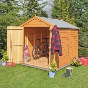 Image of Overlap Double Door Garden Shed - Dip Treated Approx 6 x 6 Feet