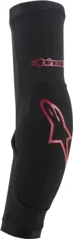 Image of Alpinestars Paragon Plus Elbow Protectors, black-red, Size 2XL, black-red, Size 2XL