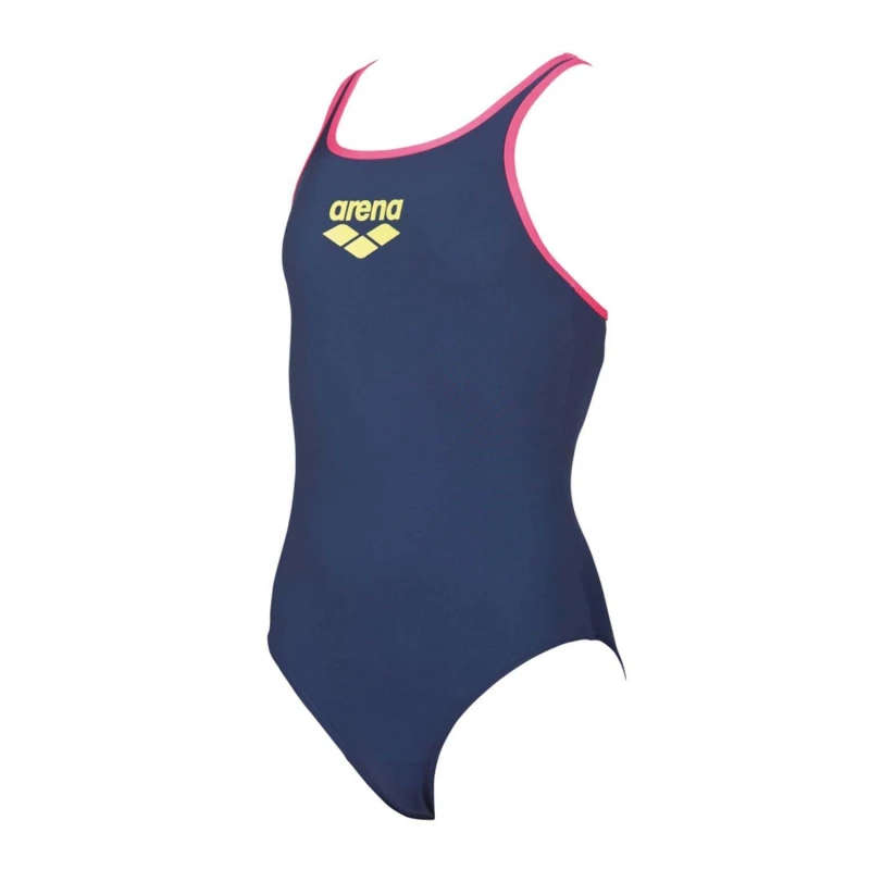 Image of Arena Big Logo Swimsuit - Blue Blue 6 - 7 Years
