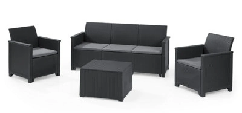 Image of Keter Emma 5 Seater Lounge Set - Grey