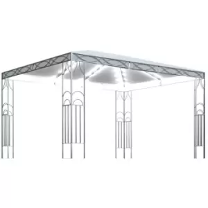 Image of Vidaxl - Gazebo with LED String Lights 400x300cm Cream Cream