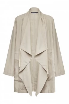 Image of French Connection Ellesmere Drape Utility Jacket Cream