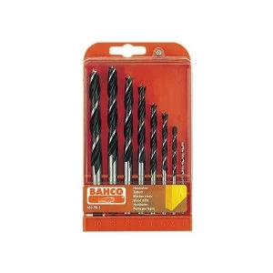 Image of Bahco Lip & Spur Wood Drill Bit Set, 8 Piece 3-10mm