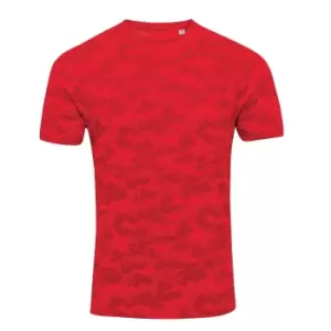 Image of AWDis Mens Camouflage T-Shirt (M) (Red Camo)