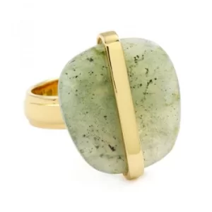 Image of Ladies Lola Rose Gold Plated Labradorite Bassa Line Ring