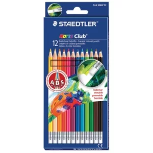 Image of Staedtler Noris Club Erasable Coloured Pencils Pack of 12