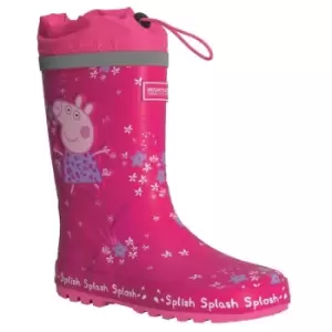 Image of Regatta Peppa Pig Splash Welly - PinkFusTrop