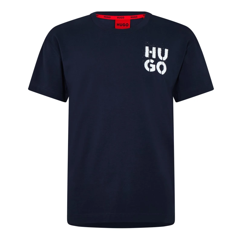 Image of Hugo SprayLogo T-Shirt 10261152 01 - Blue Blue S