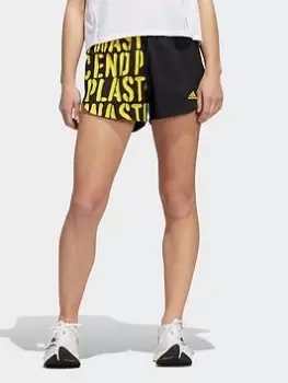 Image of adidas Run Fast Running Shorts With Inner Briefs, Black, Size L, Women