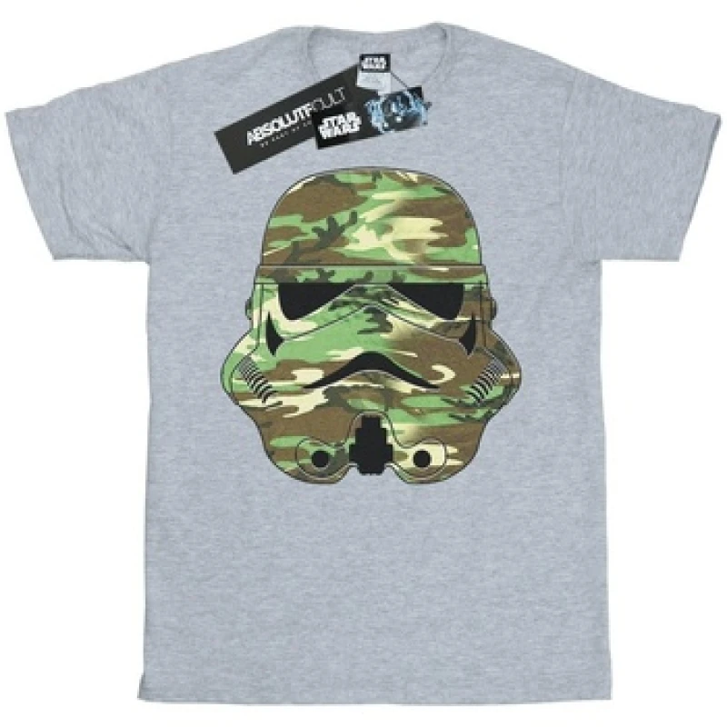 Image of Star Wars Stormtrooper Command Camo T-Shirt Grey male
