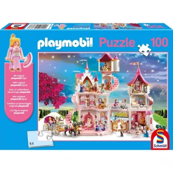 Image of Playmobil: Princess Castle Puzzle & Play - 100 Pieces (Includes One Figure)