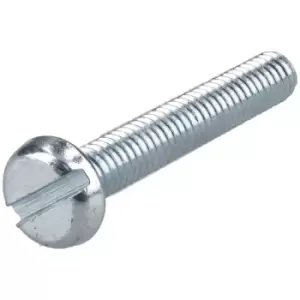 Image of R-TECH 337022 Slotted Pan Head Machine Screws BZP M4 25mm - Pack O...