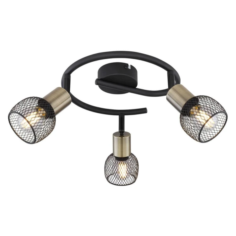 Image of Netlighting Fiastra Ceiling Spotlight Clusters Matt Black 3x E14 Black Unisex