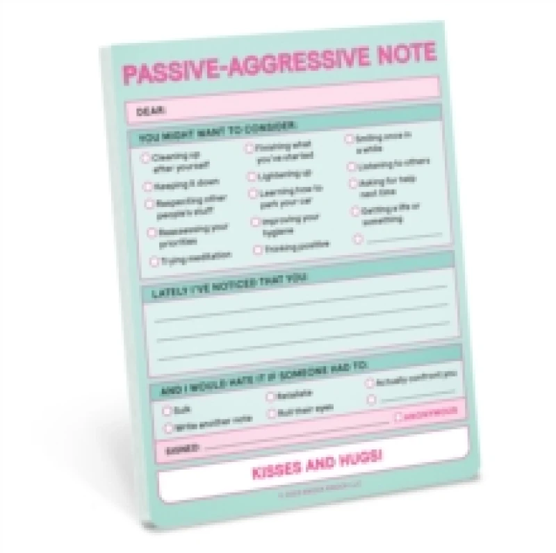 Image of Knock Knock Passive Aggressive Nifty Note (Pastel Version) Other printed item