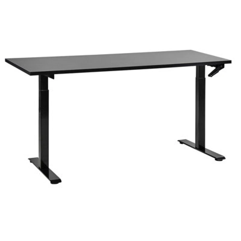Image of Beliani Manual Adjustable Standing Desk Destines Black 160 Cm 72 Cm