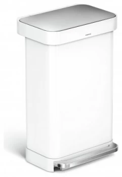 Image of simplehuman 45 Litre Liner Pocket Kitchen Bin White