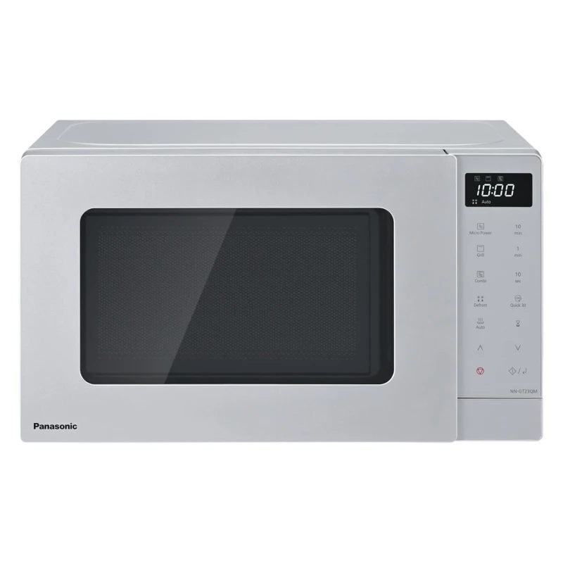 Image of Panasonic GT NN-GT23QMBPQ 20 Litre 26cm High, Freestanding Small Microwave With Grill - Silver