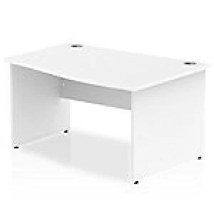Image of Impulse Panel End 1400 Right Hand Wave Desk White