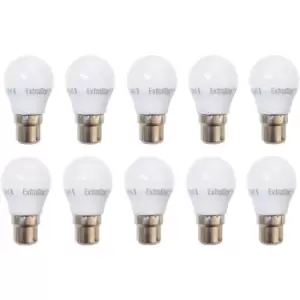 Image of 7W LED G45 Golf Ball Bulb B22 Neutral Light 4200K (Pack of 10)