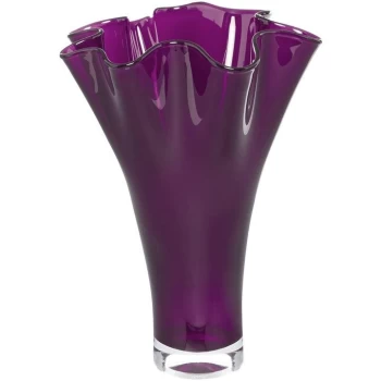 Image of Biba Handkerchief plum vase 30cm - Plum