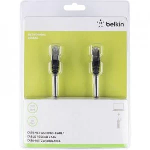Image of Belkin RJ45 Network cable, patch cable CAT 6 S/FTP 15m Black incl. detent