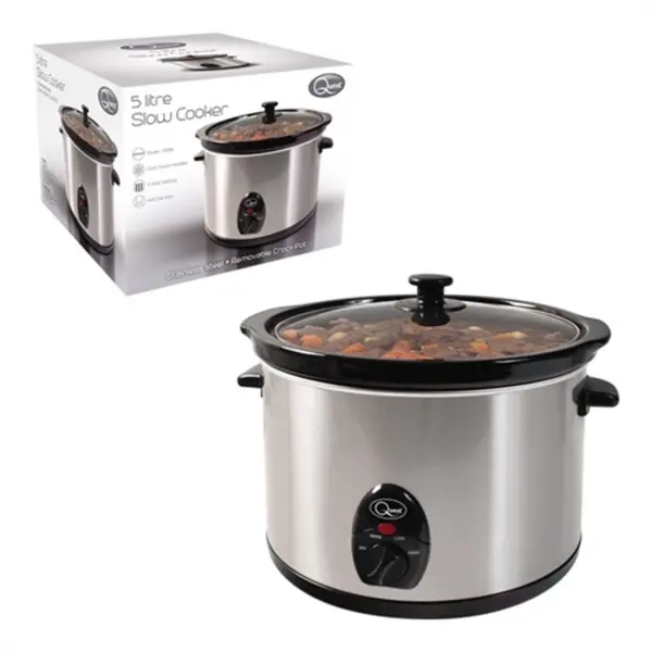 Image of Quest Stainless Steel 5L Slow Cooker - 320W 35280