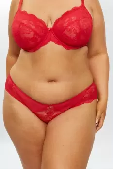 Image of Sexy Lace Planet Fuller Bust DD+ Non Pad Red