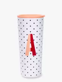 Image of Sparks Of Joy Initial Stainless Steel Tumbler - Orange - One Size