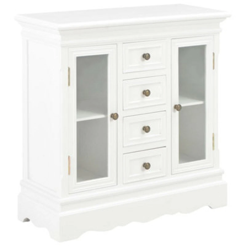 Image of VIDAXL Sideboard White 70x28x70cm Solid Pine Wood Vidaxl 280027