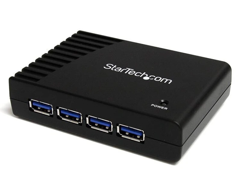 Image of StarTech.com StarTech.com 4 Port Black SuperSpeed USB 3.0 Hub ST4300USB3EU