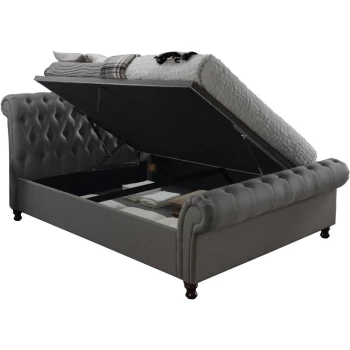 Image of Birlea - 150cm Castello Side Ottoman Grey