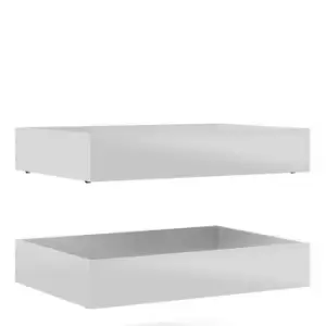 Image of Naia Under Bed Drawers 2 Pieces, High Gloss White