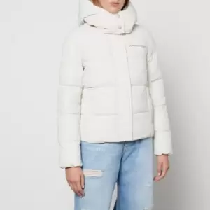 Image of Calvin Klein Jeans Shell Padded Puffer White Jacket