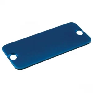 Image of Hammond 1455KALBU-10 End Panel 1455K Series 1.5 x 78 x 43mm Blue